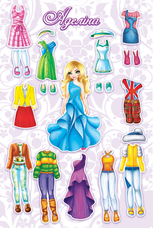 Board game "Dress up a doll. Adeline" 800132 on magnets