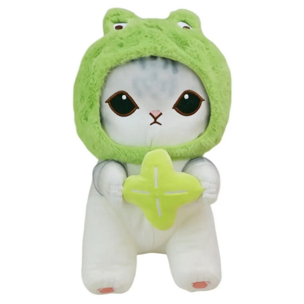 Children's soft toy "Mofusand Cat" E1002 (Green), size 45 cm