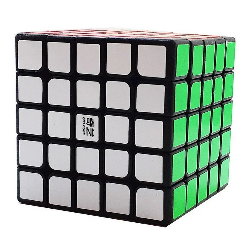 QiYi MofangGe 159black 5x5 Rubik's Cube Puzzle with Stickers