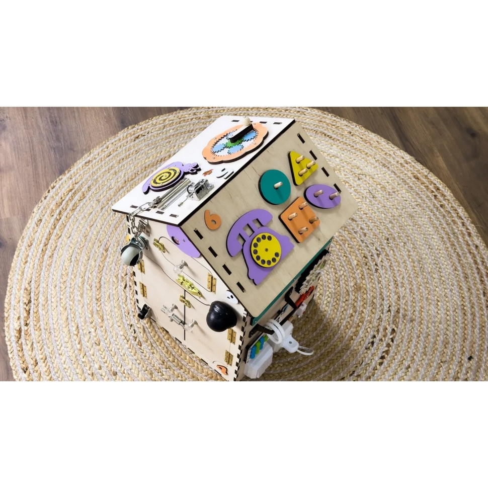 Busycube "House" educational toy TG200333, natural, 55x30x30 cm