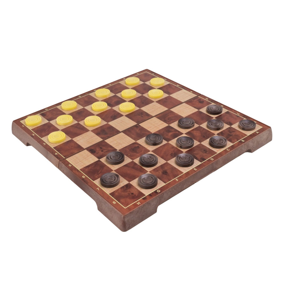 Set of board games "Magnetic chess, checkers" 2 in 1 2258, 24x24x2.5 cm Set of board games "Magnetic chess, checkers" 2 in 1 2258, 24x24x2.5 cm