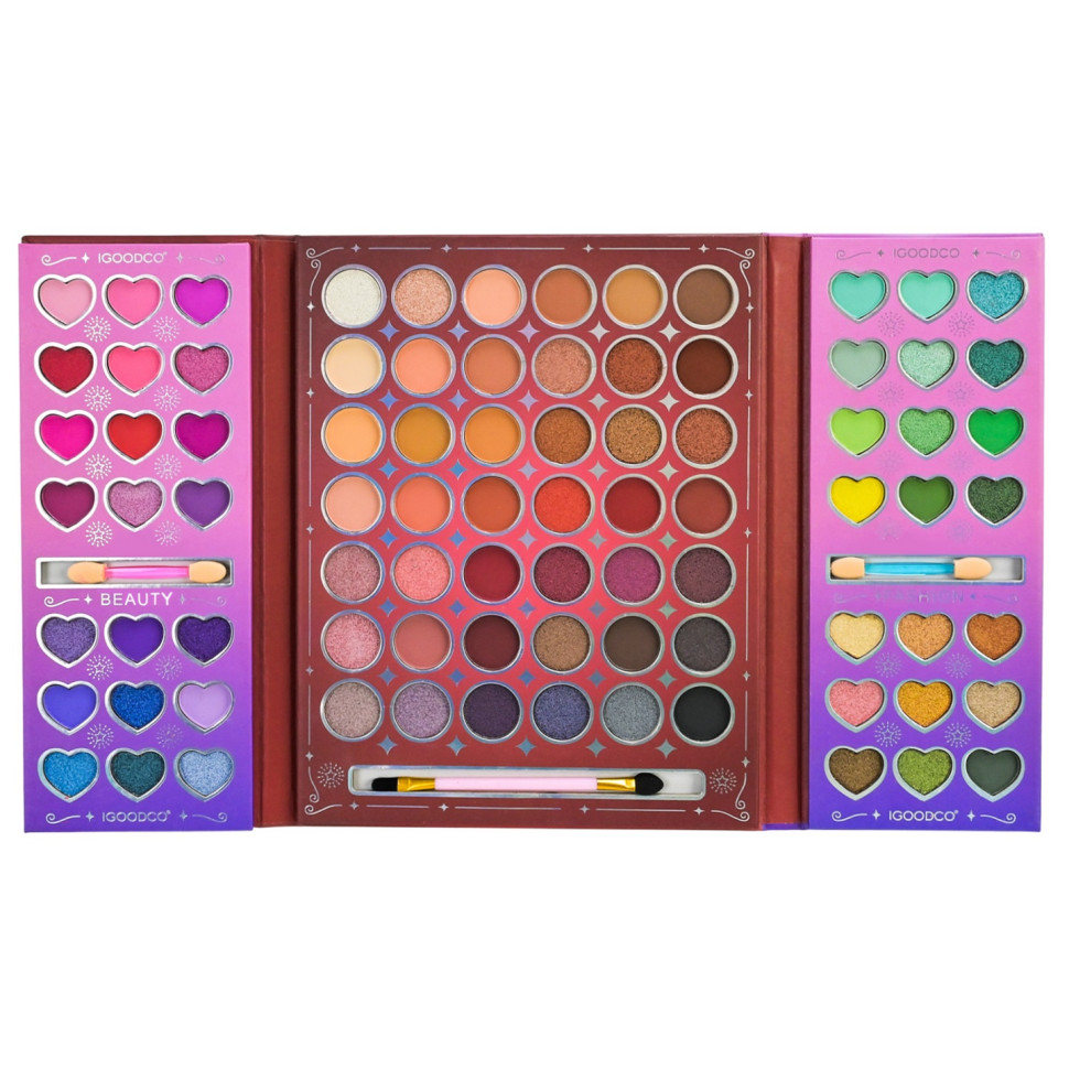 Baby Eyeshadow Palette IG3078 84 Colors Brush Applicators