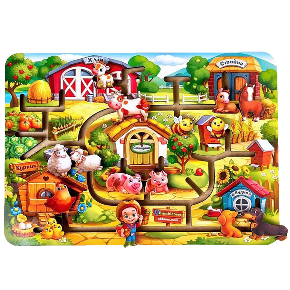 Educational game Labyrinth "Farm" (PSD213) PSD213