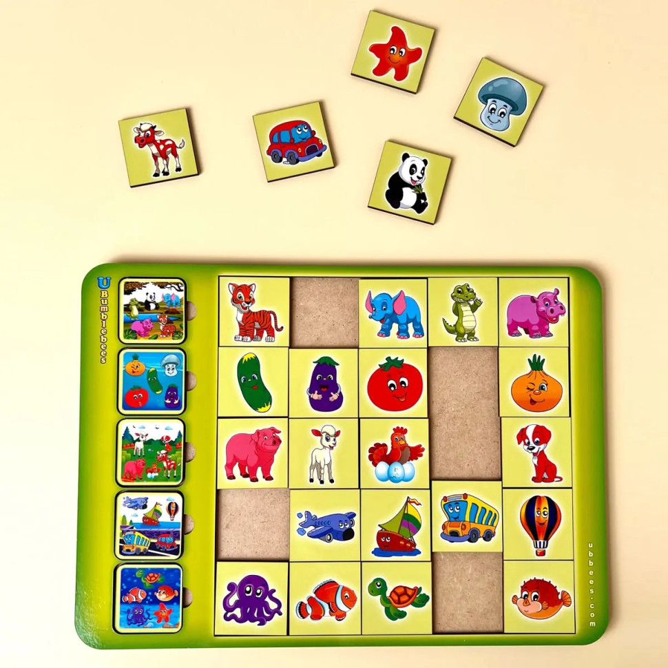 Wooden Sorter "Picture Associations" PSD057 Wooden Sorter "Picture Associations" PSD057