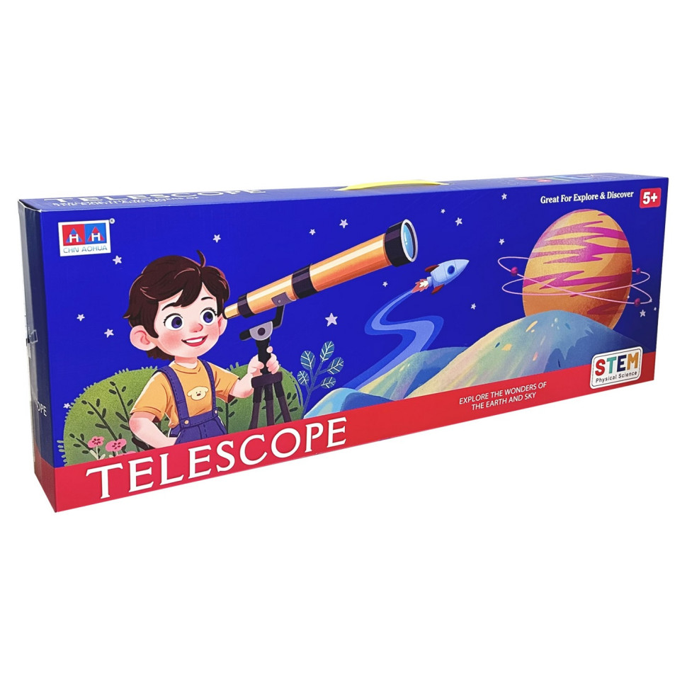 Children's toy "Telescope" 6609A(Blue) blue, tripod 57 cm