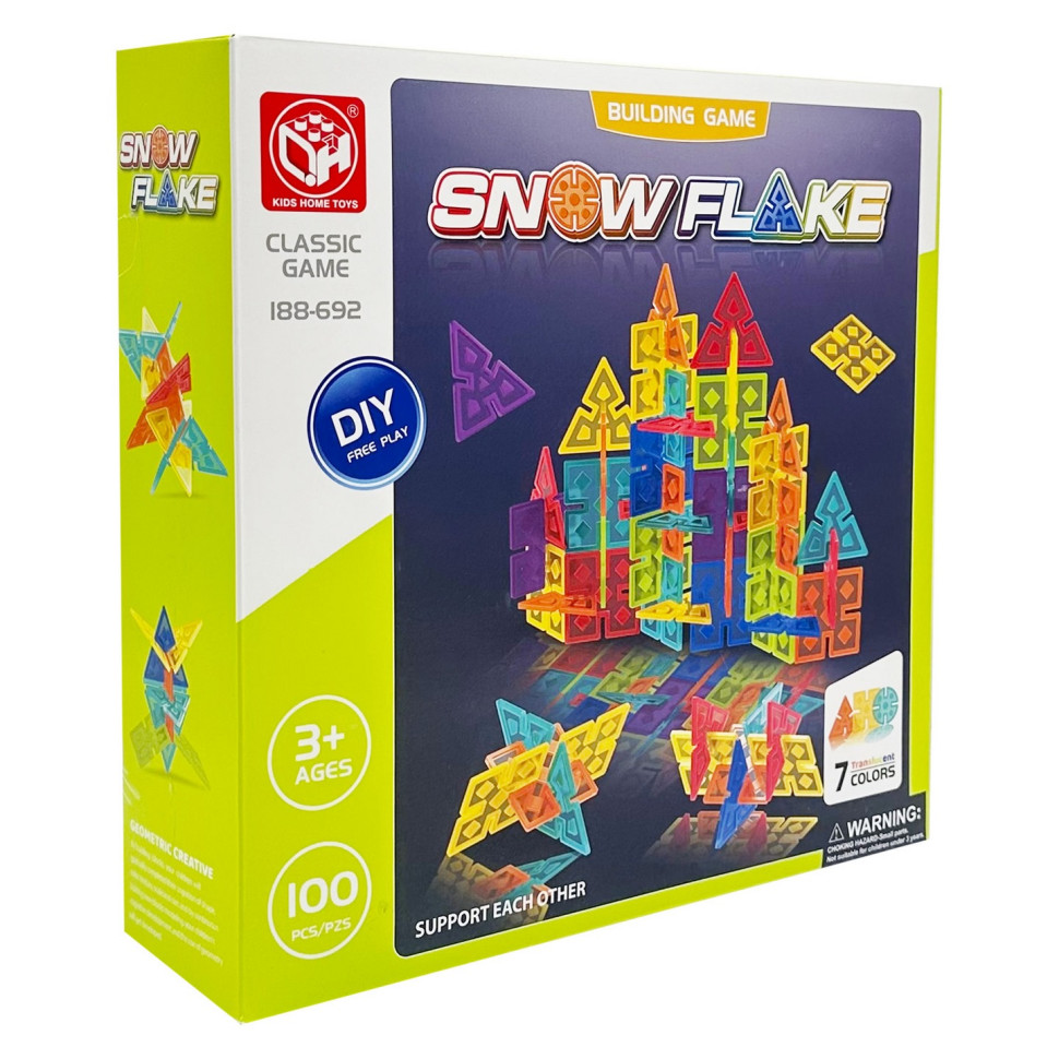 Children's construction set "Snow Flake" 188-692, 100 pieces
