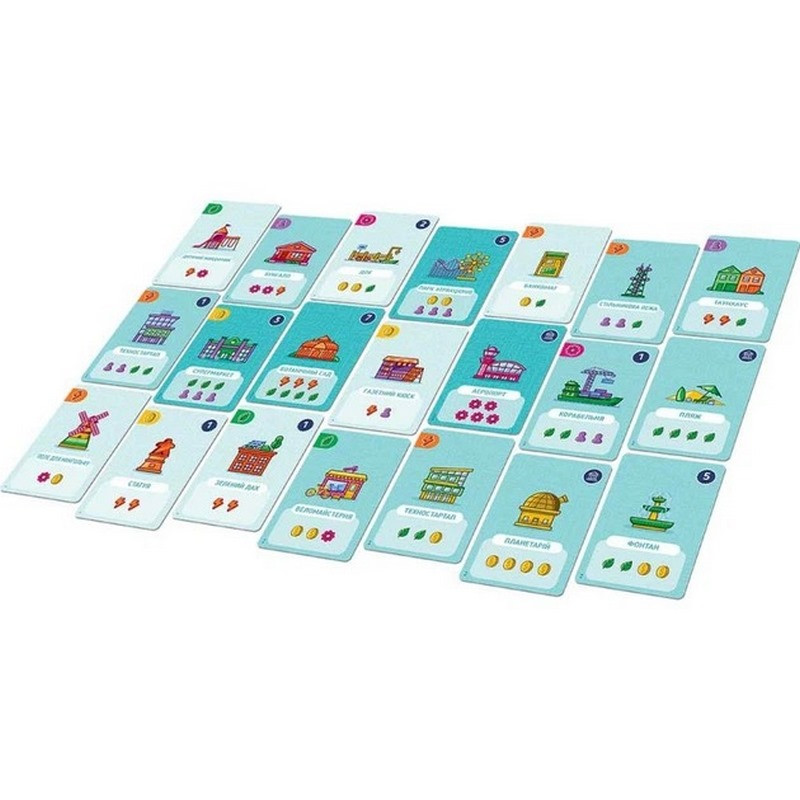 Card City Card Game PCT01UA 160 double-sided resource cards Card City Card Game PCT01UA 160 double-sided resource cards