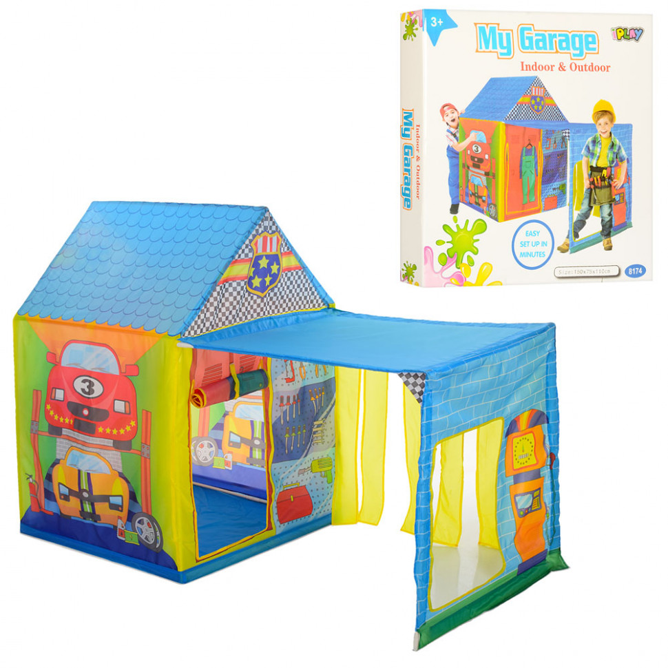 Playhouse Tent Garage M5685 with Veranda