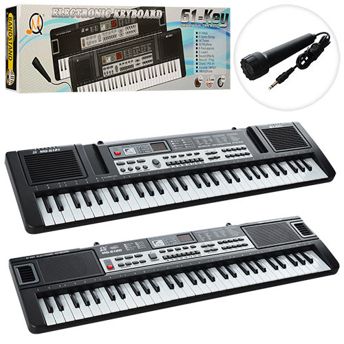 Baby Synthesizer with Microphone MQ6121, 61 Keys