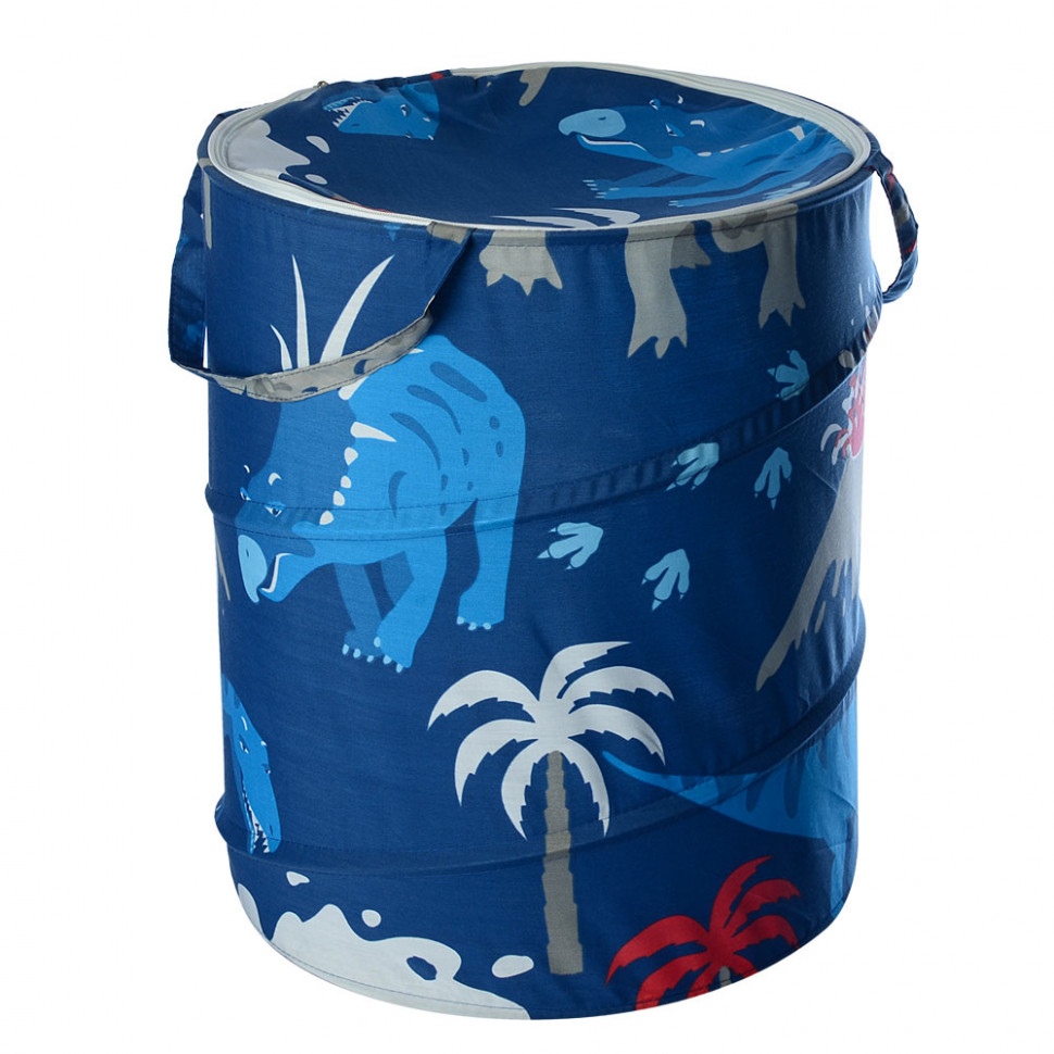 M 5766 Zipper Toy Basket Dinosaurs
