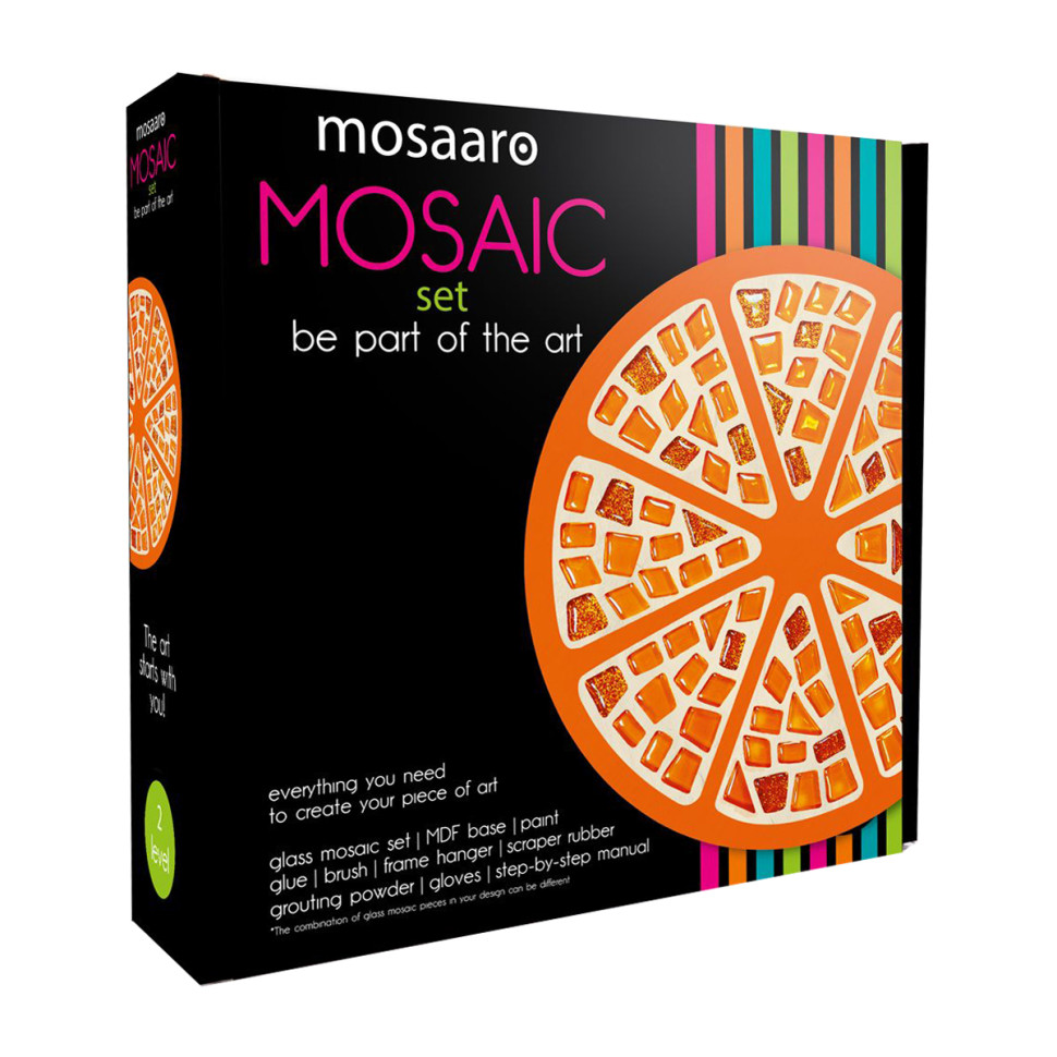 Glass mosaic craft kit "Orange" MA2033, level 2