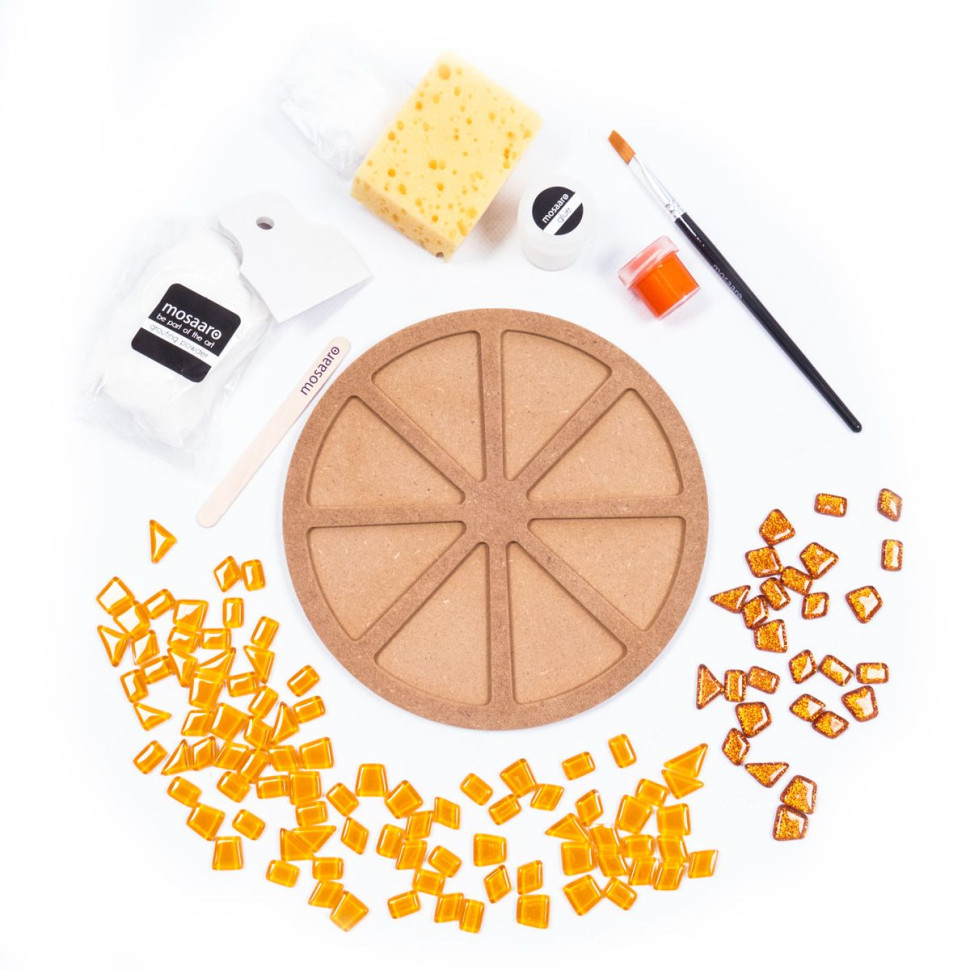 Glass mosaic craft kit "Orange" MA2033, level 2