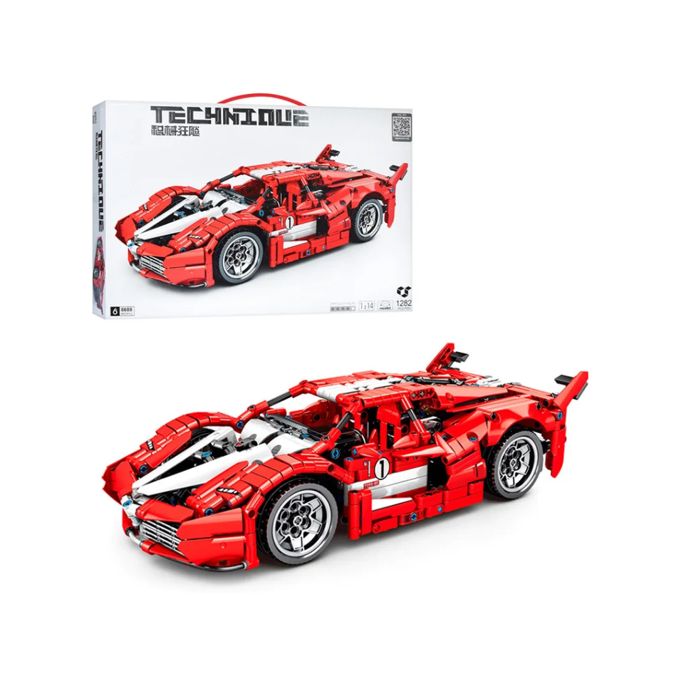 Children's constructor "Racing car" Bambi 8608 1282 parts