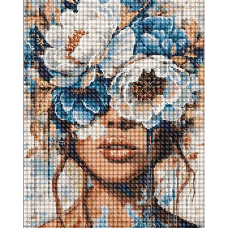 Diamond mosaic "Petals of a Glance" ©art_selena_ua AMO20222, 40x50 cm