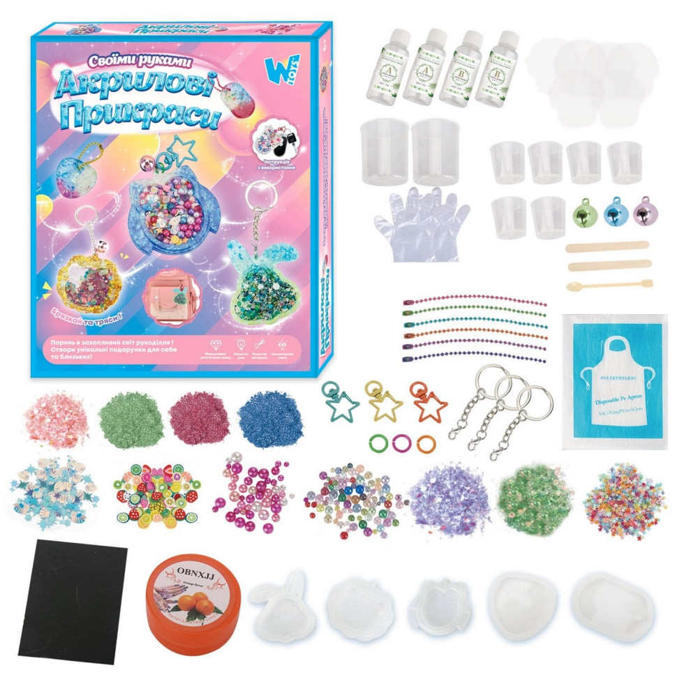 Set for creativity "Acrylic decorations" 17947 instructions, from 6 years old Set for creativity "Acrylic decorations" 17947 instructions, from 6 years old