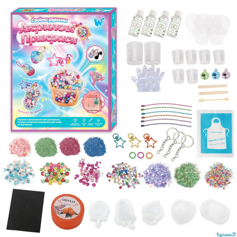Set for creativity "Acrylic jewelry" 55404A manual, from 6 years old