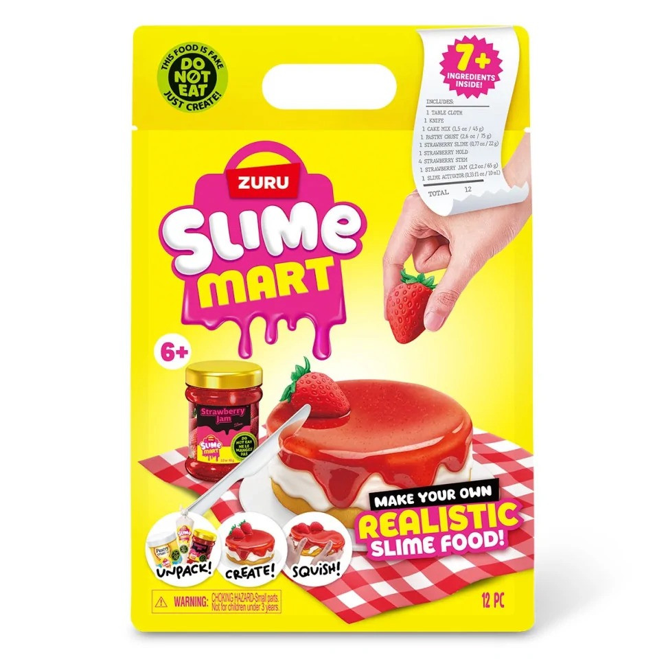 Slime Mart 15901A Shopping Bag Strawberry Cheesecake Slime Playset