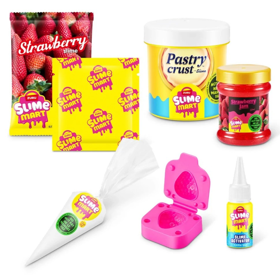 Slime Mart 15901A Shopping Bag Strawberry Cheesecake Slime Playset