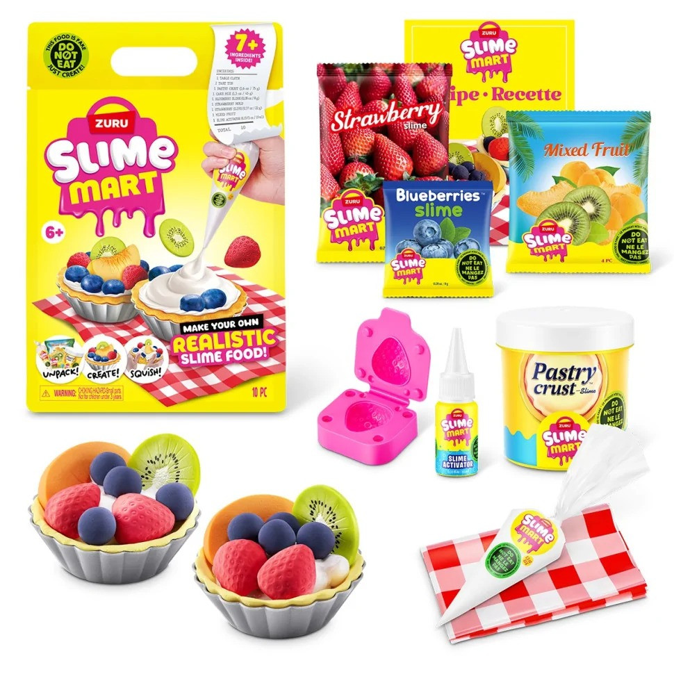 Slime Mart 15901E Fruit Tart Slime Playset from the Shopping Bag series