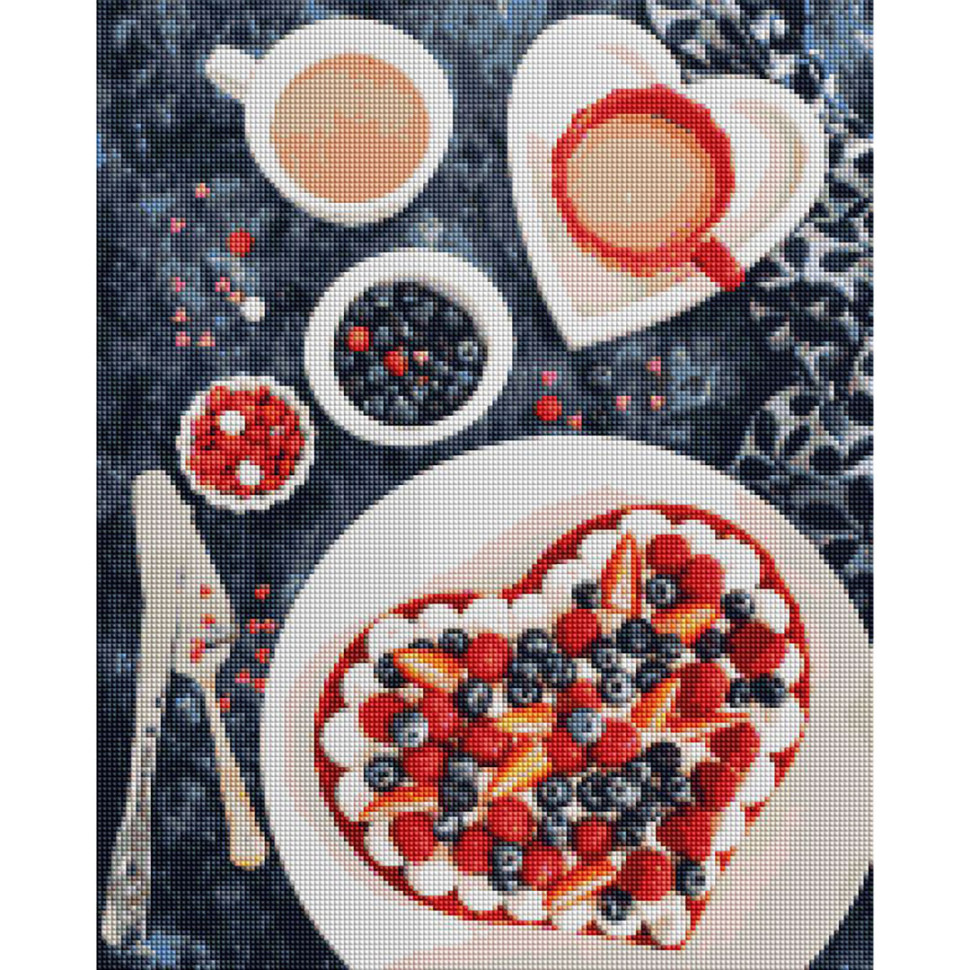Diamond mosaic "Berry dessert" DBS1103 Brushme 40x50 cm