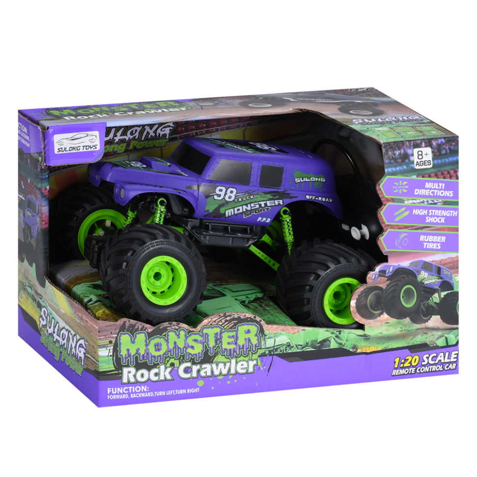Надувні колеса Jeep Radio Control «Monster» SL-334A, масштаб 1:20