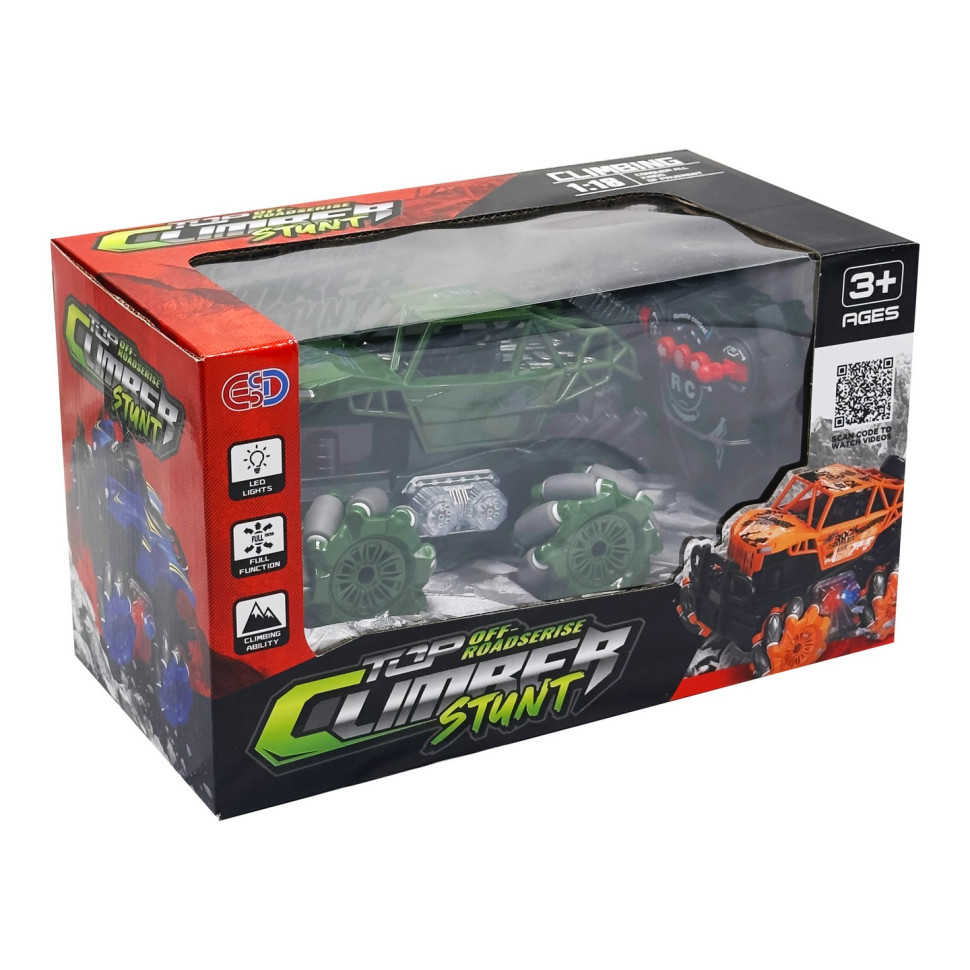 Radio-controlled jeep ESD668-1C (Green), 16.5 cm, with light effects, battery, 1:16 Radio-controlled jeep ESD668-1C (Green), 16.5 cm, with light effects, battery, 1:16