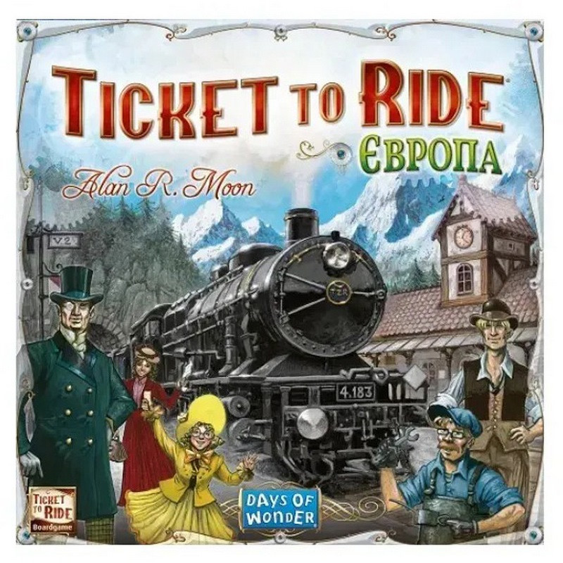 The board strategy game "Train Ticket: Europe" LOB2219UA