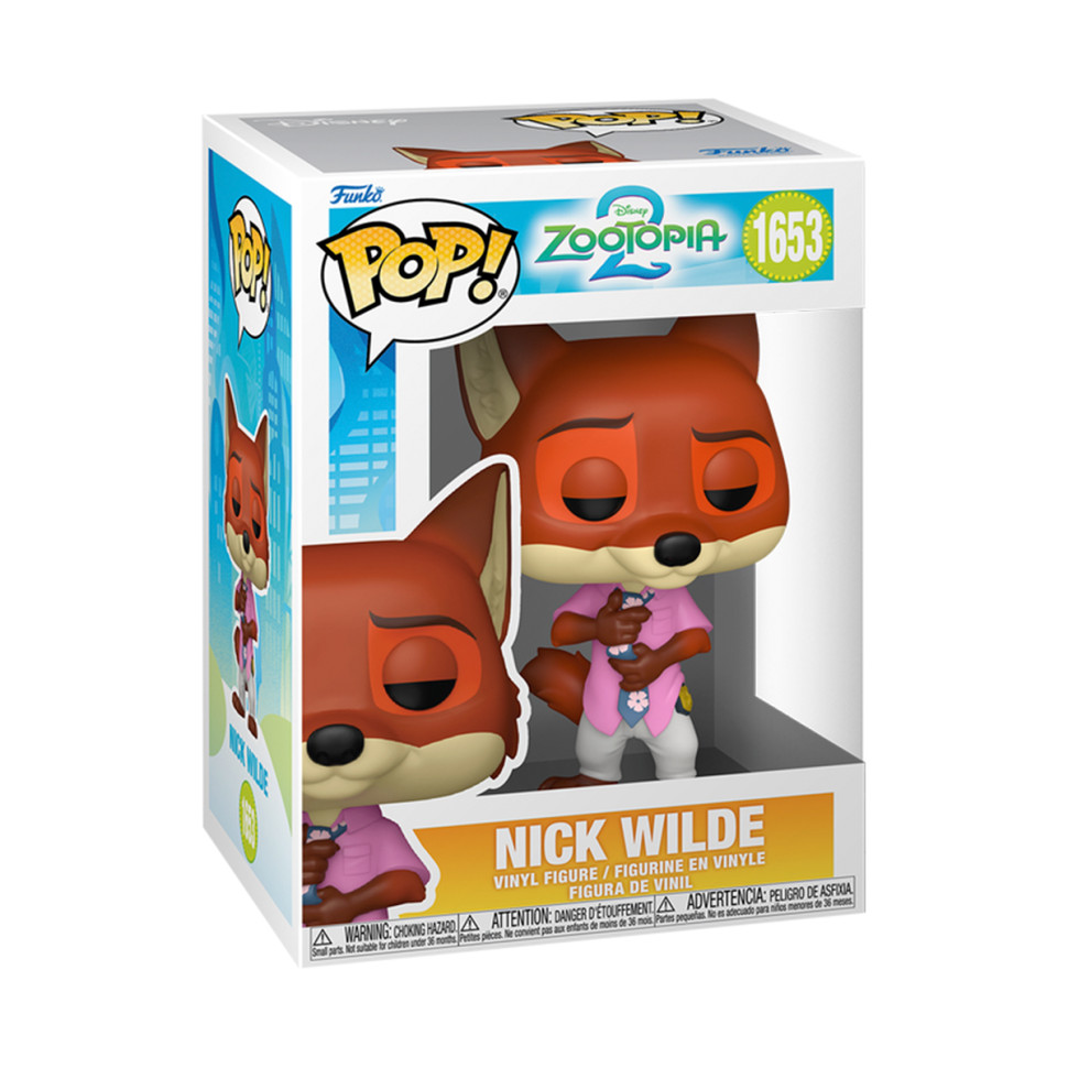 FUNKO POP! 86635 "Zootropolis 2" series collectible action figure "Nick". FUNKO POP! 86635 "Zootropolis 2" series collectible action figure "Nick".