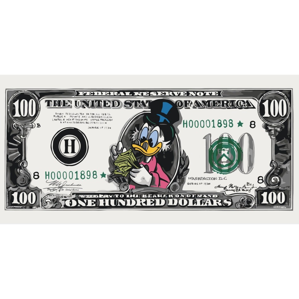 Painting by numbers "Duck Bucks" 16169-AC 40x80 cm