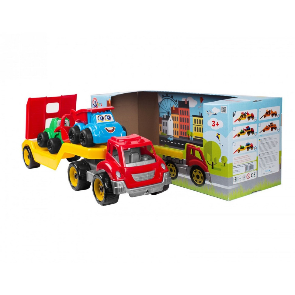 Car transporter toy with set "Construction site" TechnoK 3930TXK