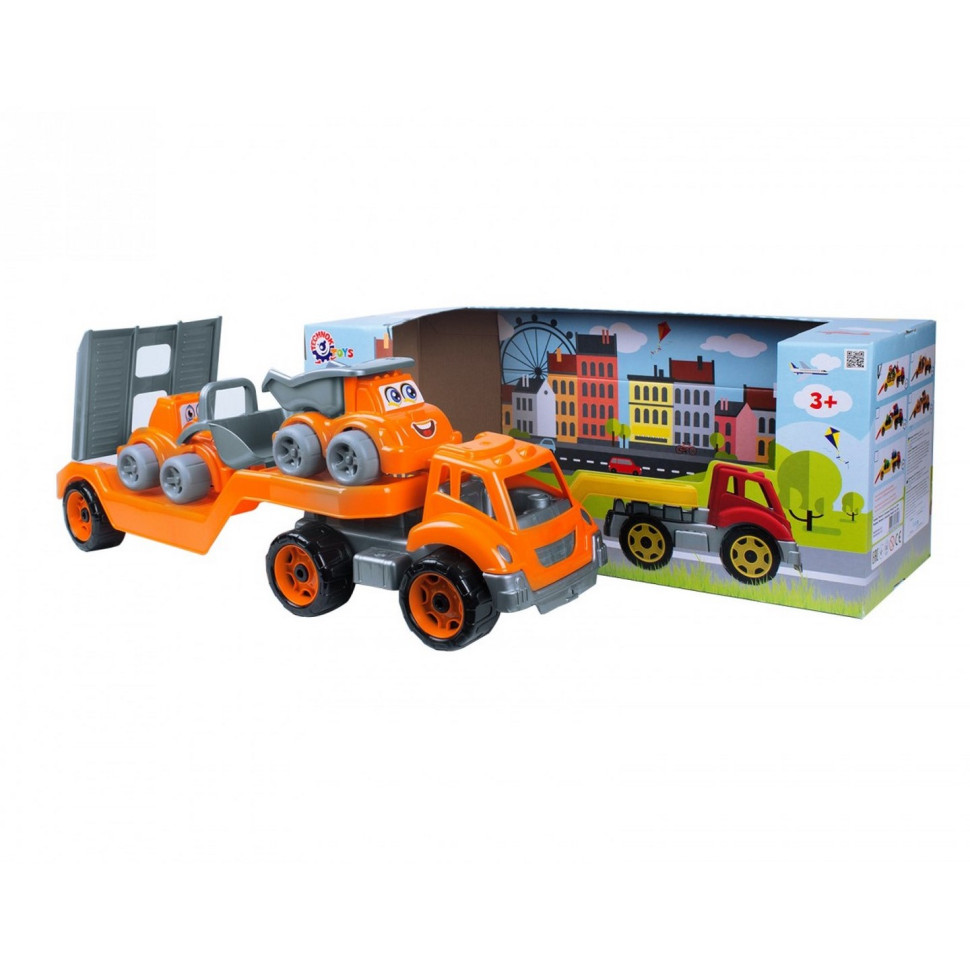 Car transporter toy with set "Construction site" TechnoK 3930TXK