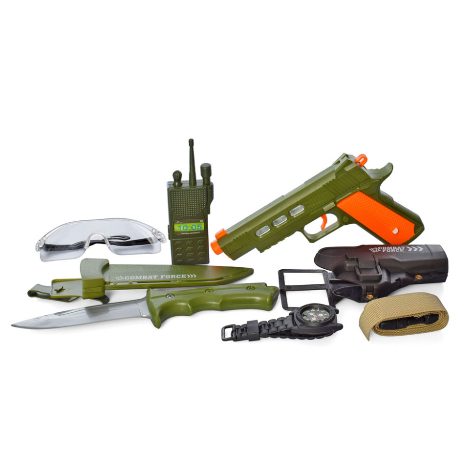 CH633A Military Weapons Playset: Goggles, Pistol, Sound and Light Effects