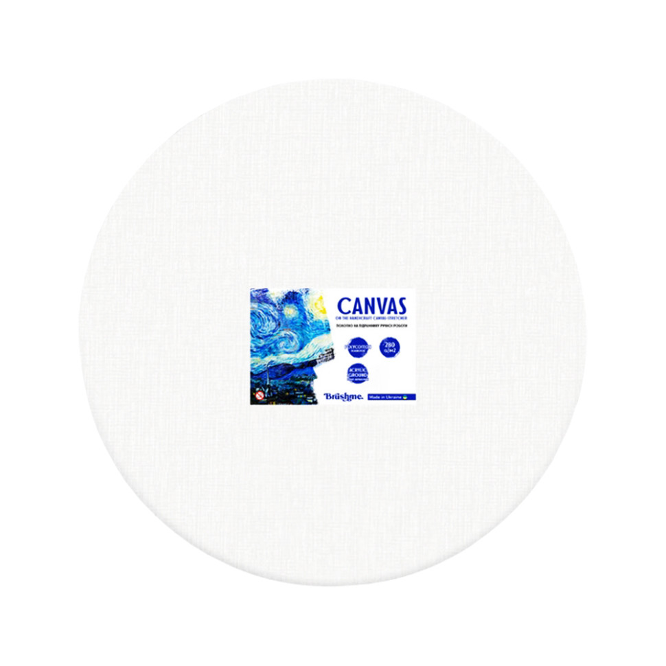 Fabric on stretcher RHL40 matt finish, polycotone, diameter 40 cm