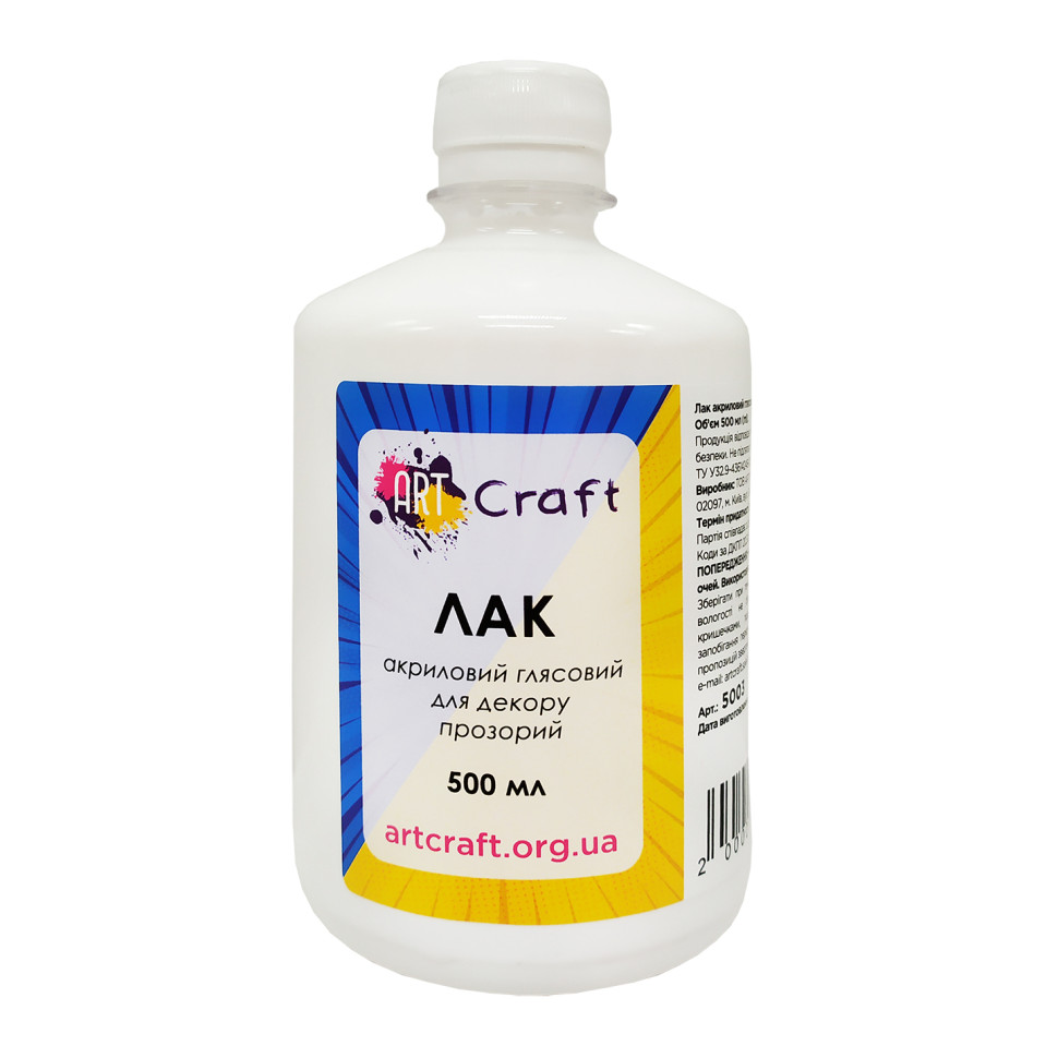 Glossy acrylic varnish 500 ml Art Craft 5003-AC
