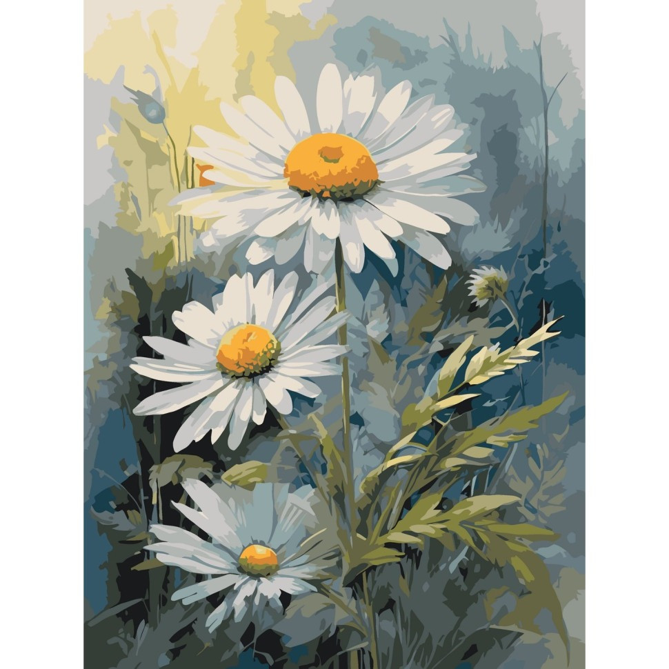 Painting by numbers "White Daisies" 13101-AC 40x50 cm