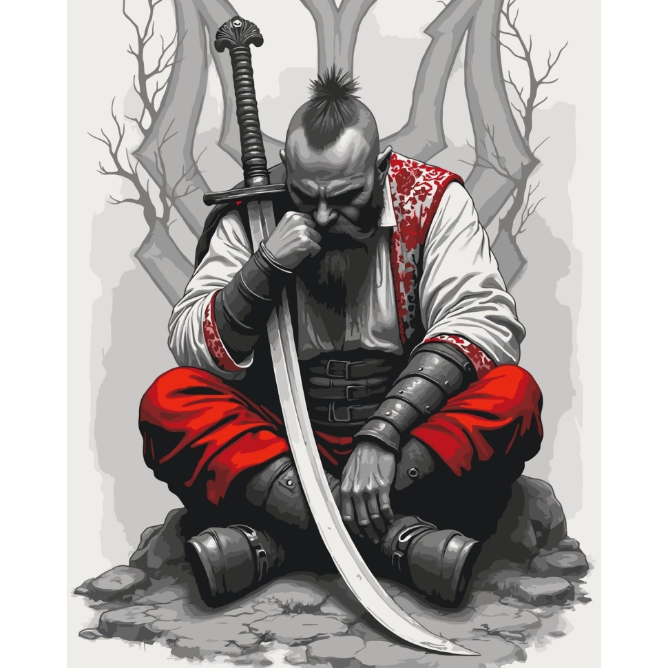 Painting by numbers "Cossack with a saber" 10178-AC 40x50 cm