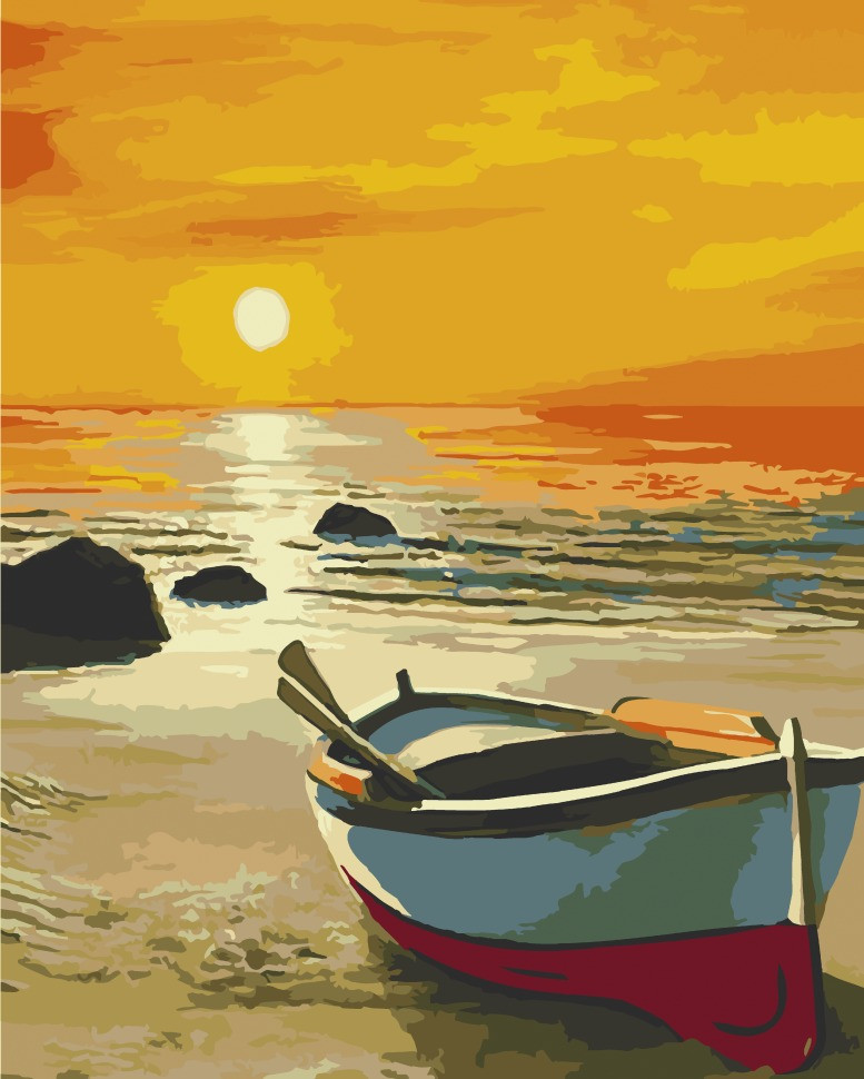 Painting by numbers "Sunset" 504023-NC 40x50 cm