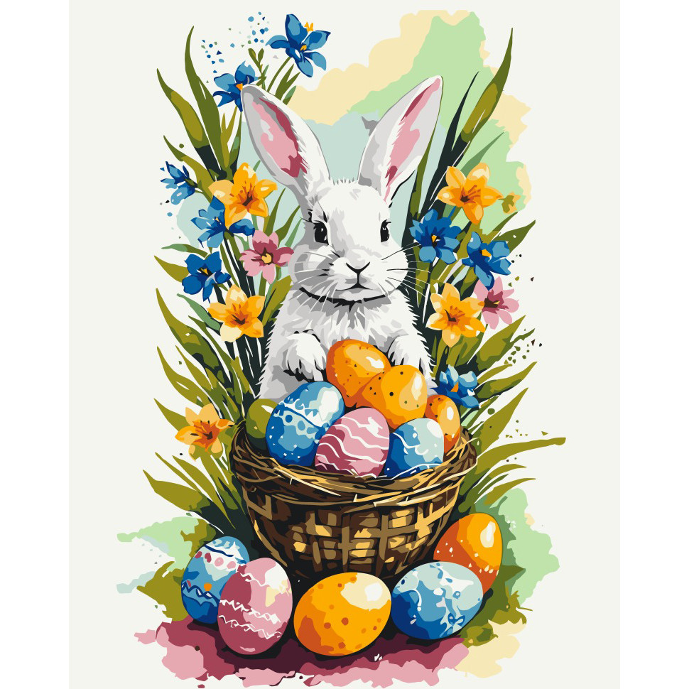 Painting by numbers "Rabbit and Pisanky" 11718-AC 40x50 cm