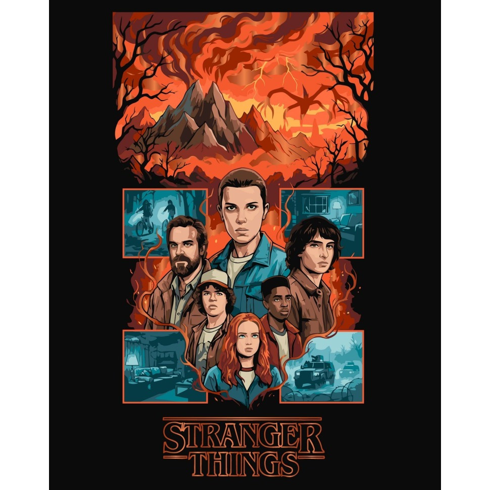 Painting by the numbers "Stranger Things: Before the Storm" 16143-AC 40x50 cm