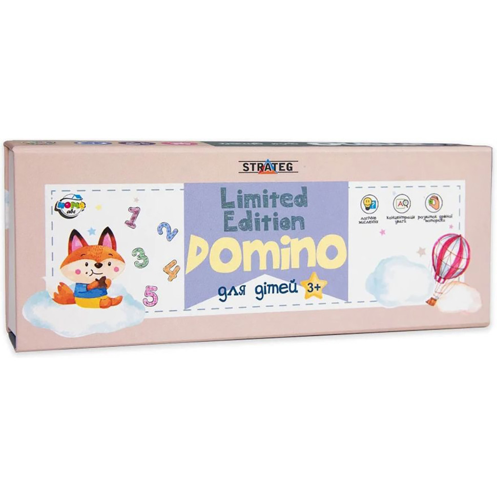 Children's board game "Dominoes Limited edition" 30737, 28 cards