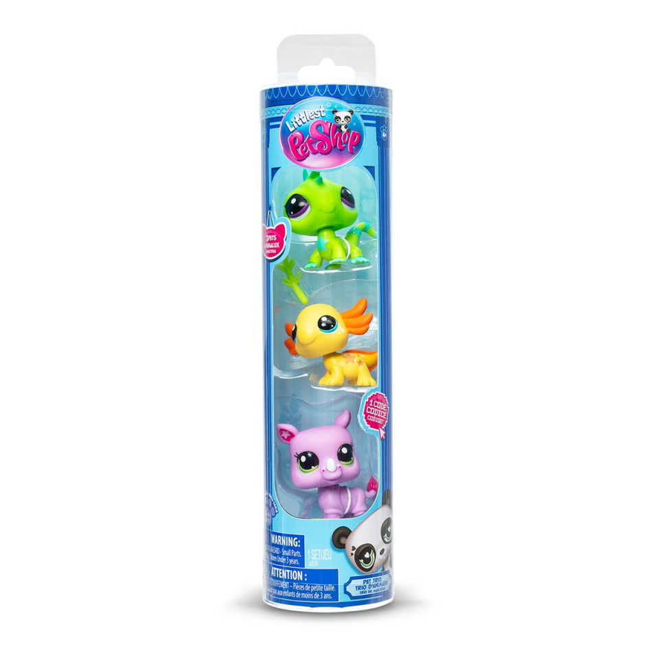 Littlest Pet Shop 00557 Ігровий набір для дикої природи Аксесуари та 3 фігурки