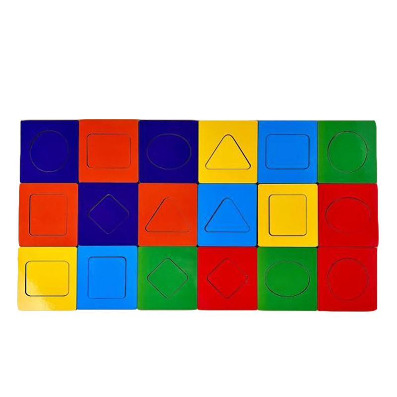 Seguin Board inserts "shapes, colors" (PSD212) PSD212