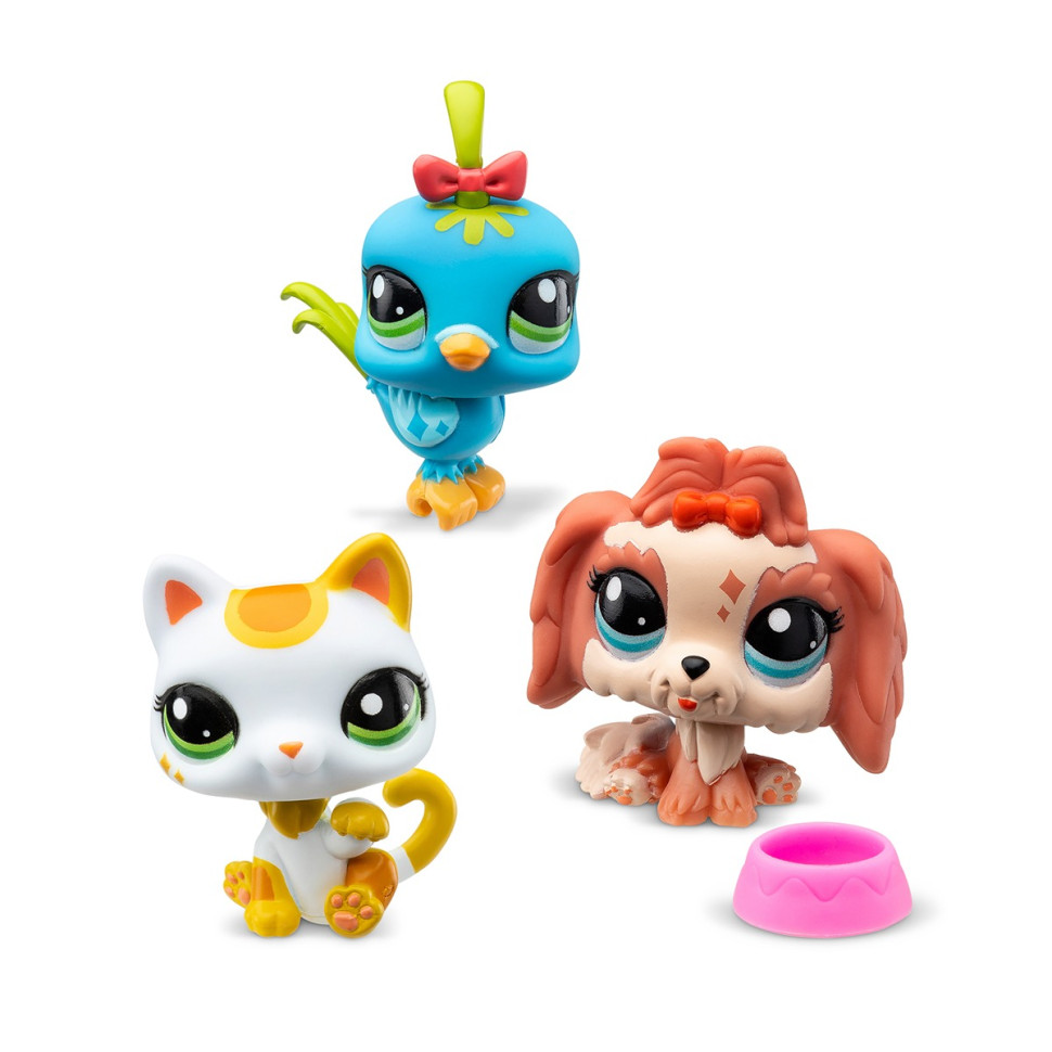 City Mood Game Set Littlest Pet Shop 00551 Accessories & 3 Figures