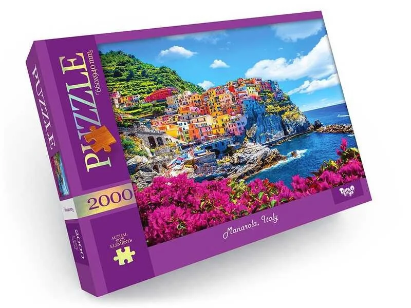 Puzzle "Manarola-Italy" Danko Toys C2000-01-01, 2000 el.
