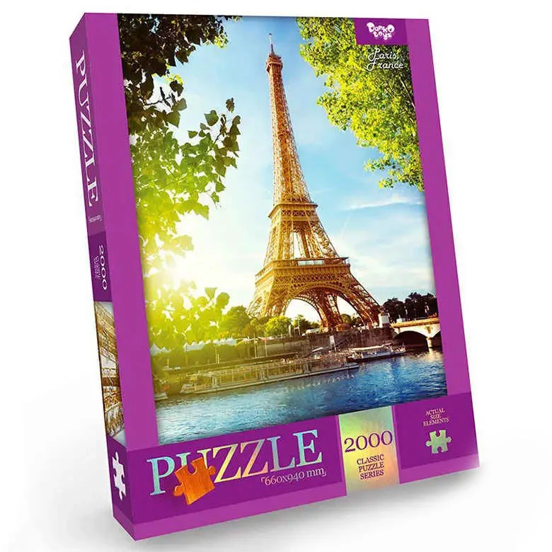 Puzzle "Paris, France" Danko Toys C2000-01-07, 2000 e.