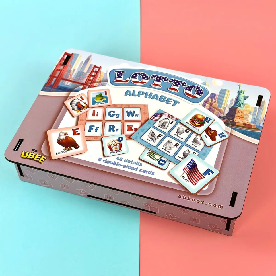 American Alphabet Children's Lotto PSD291 American Alphabet Children's Lotto PSD291