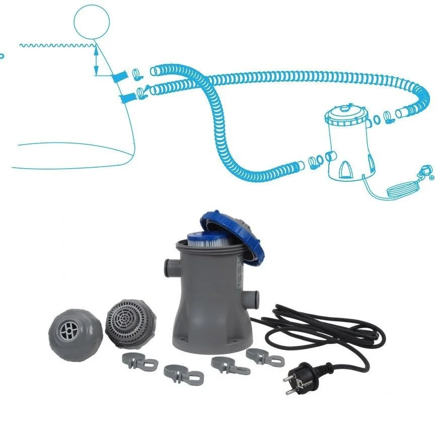 Frame pool "Steel Pro" BESTWAY 56424 400-211-81cm, filter-pump