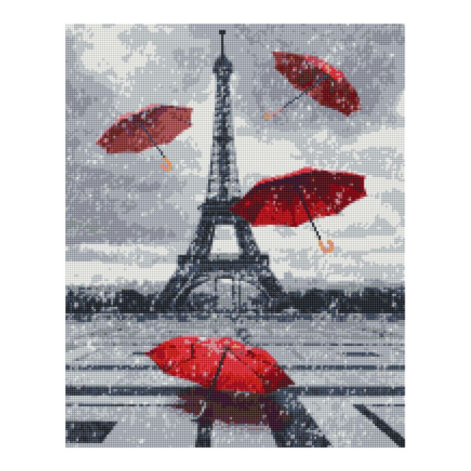 Diamond mosaic "Rainy Paris" Brushme DBS1022 40x50 cm