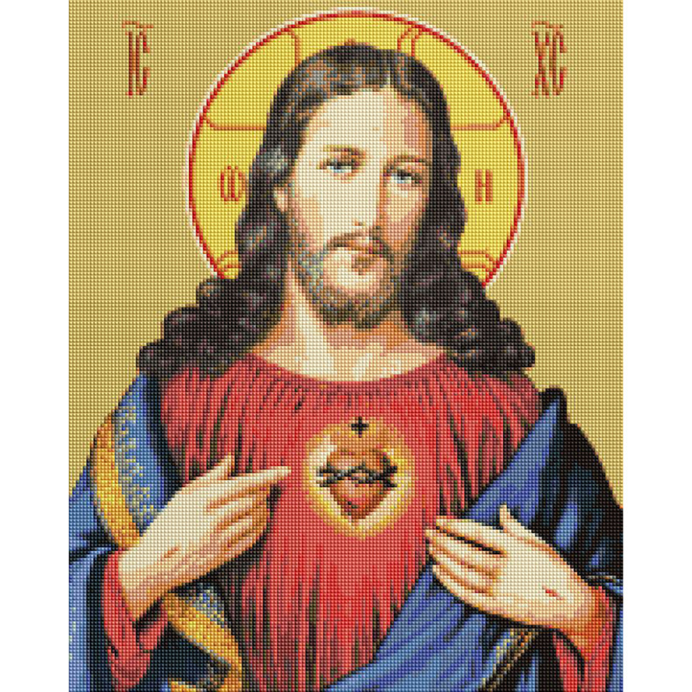 Diamond mosaic "Heart of Jesus" Brushme DBS1090