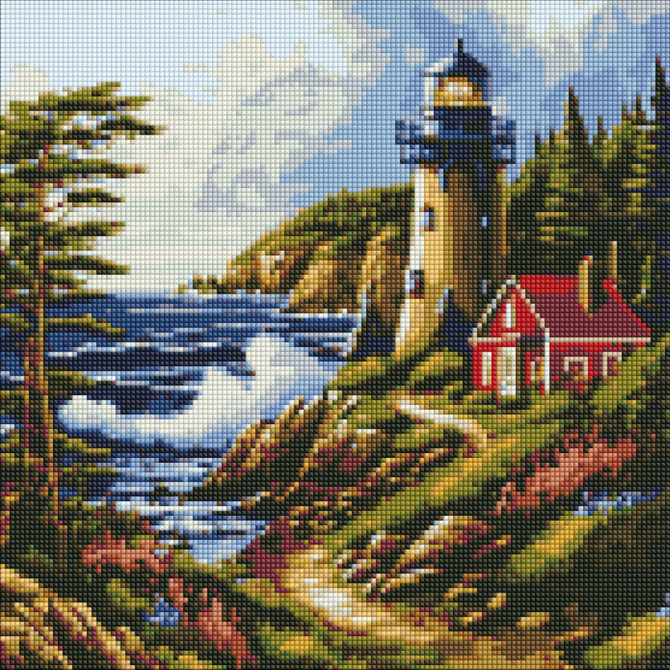 Diamond mosaic "Sea Breeze" AMO7817 40x40cm
